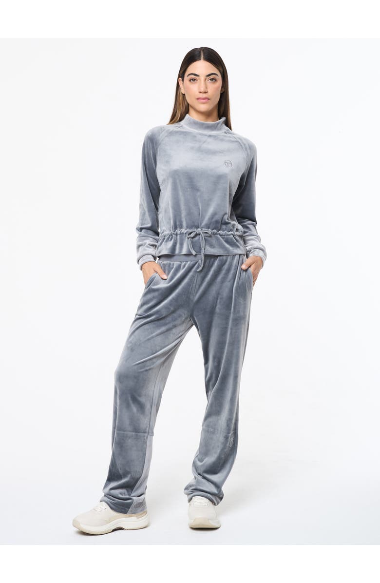 Sergio Tacchini Lina Velour Top, Alternate, color, Quiet Shade