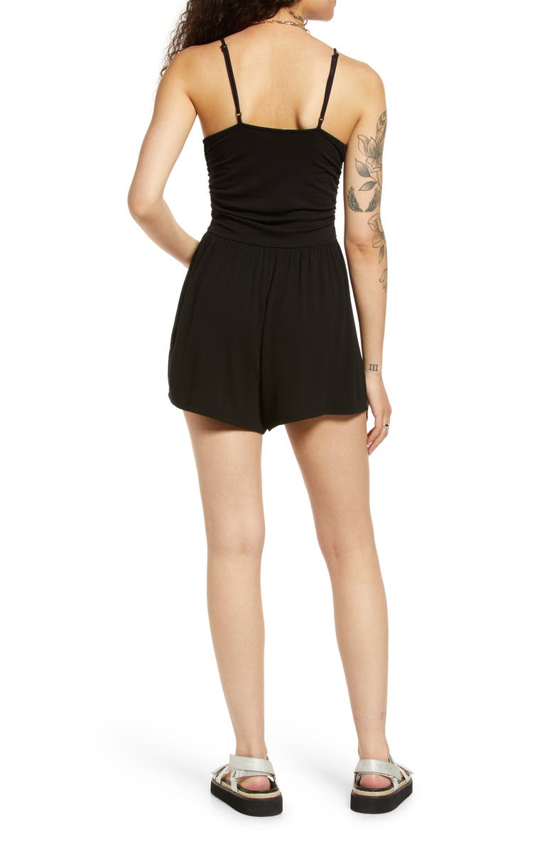 BP. Ruched Cutout Romper, Alternate, color, 