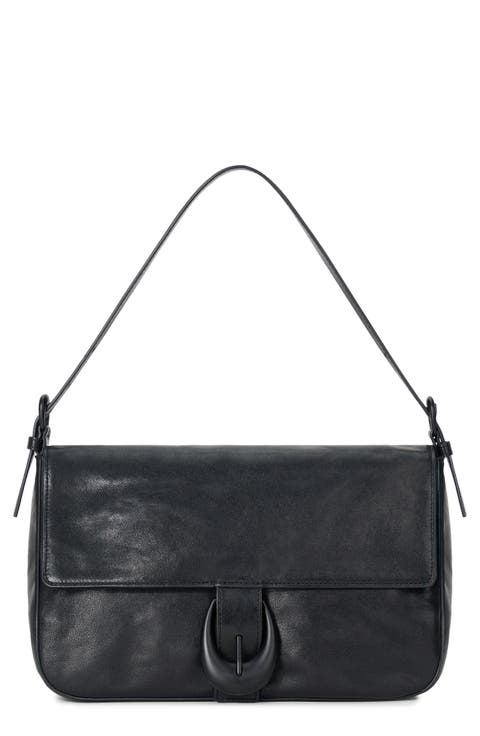Medium Harlow Leather Shoulder Bag