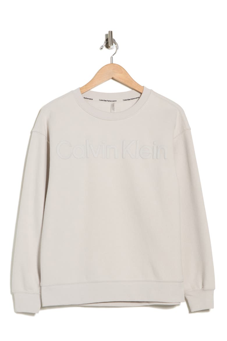 Puff Print Fleece Sweatshirt, Alternate, color, PORCINI