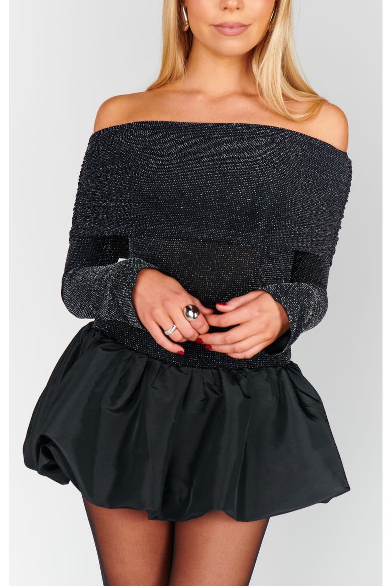 Charlize Mini Dress, Alternate, color, Black Dancing Queen Shine