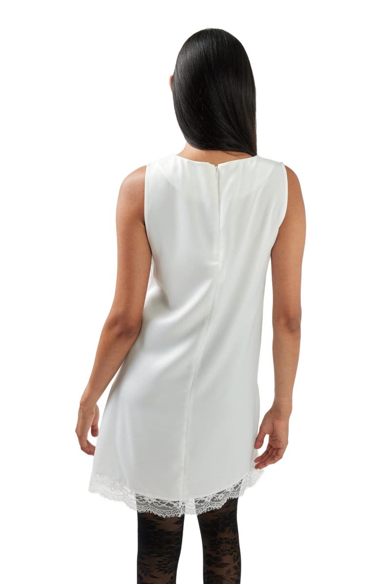 Belle & Bloom After Party Lace Mini Dress, Alternate, color, White