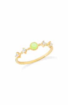 YS GEMS Round Mix Gemstone Ring