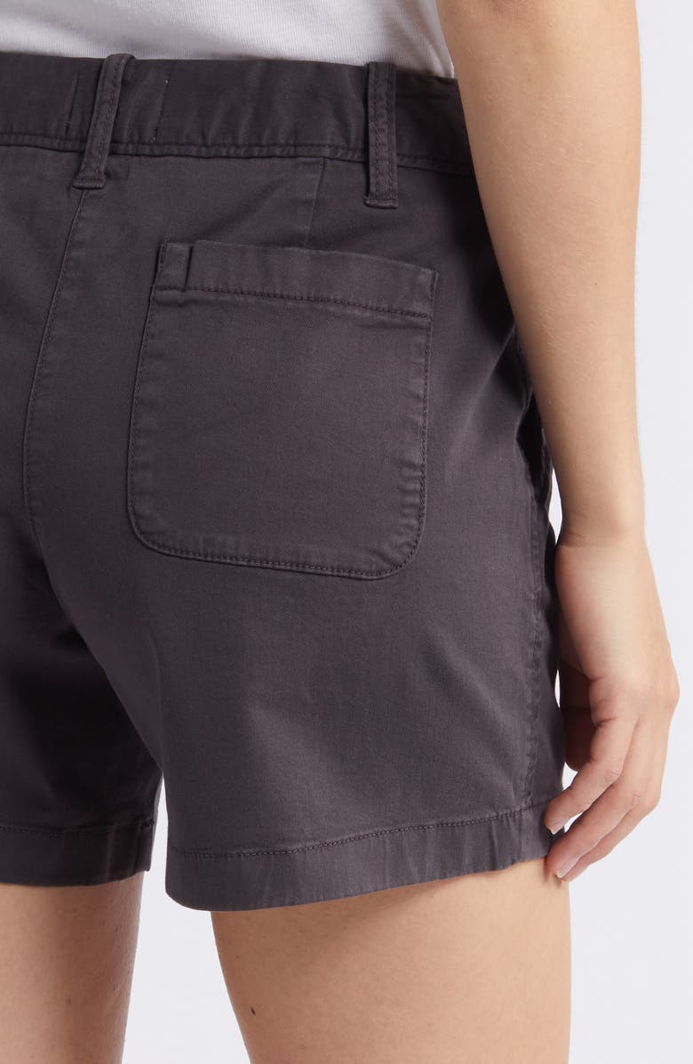 Caslon<sup>®</sup> Twill Shorts, Alternate, color, Grey Ebony