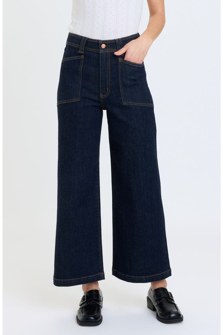 Valley Girl Wide Leg Jeans, Main, color, RINSE
