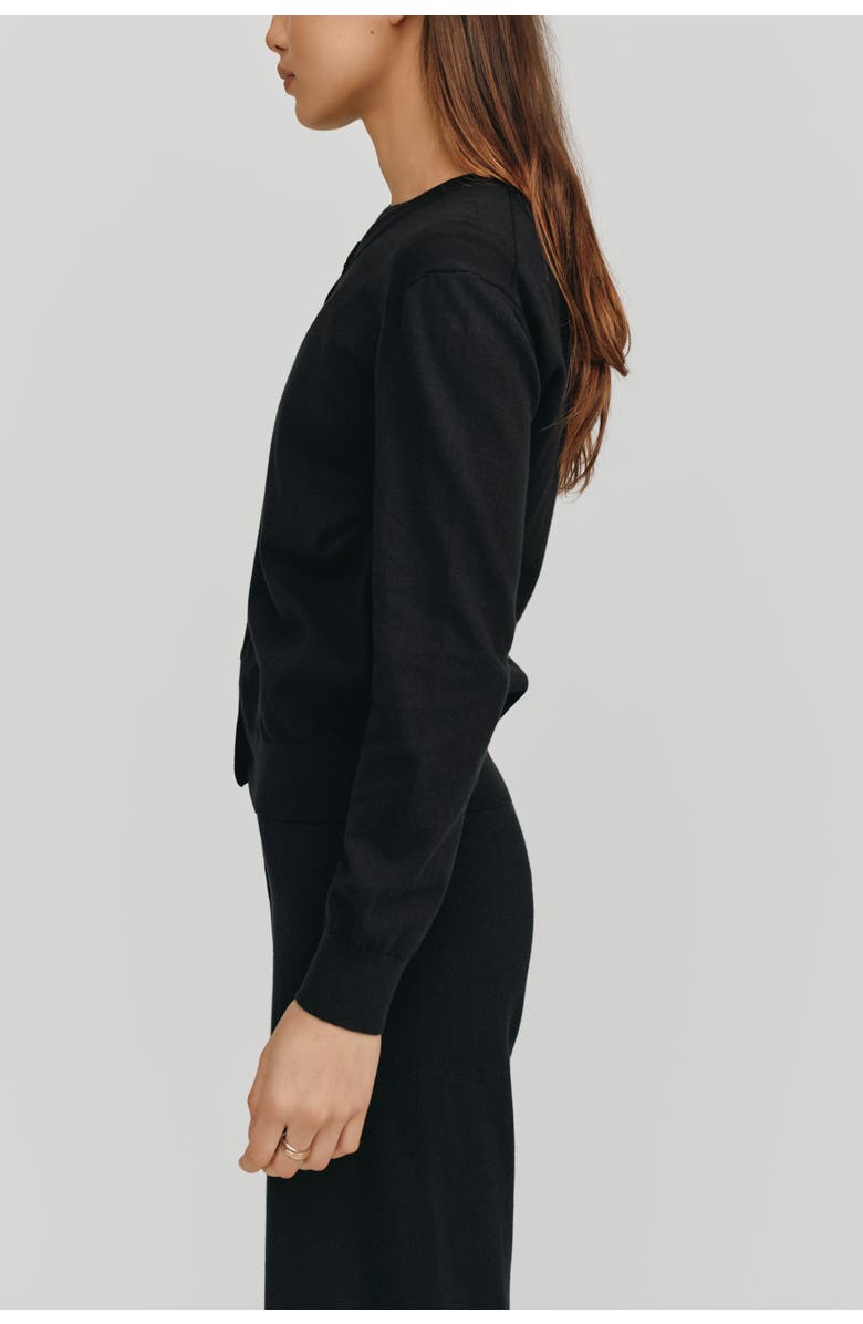 Kathryn McCarron Halle Cardigan, Alternate, color, Black