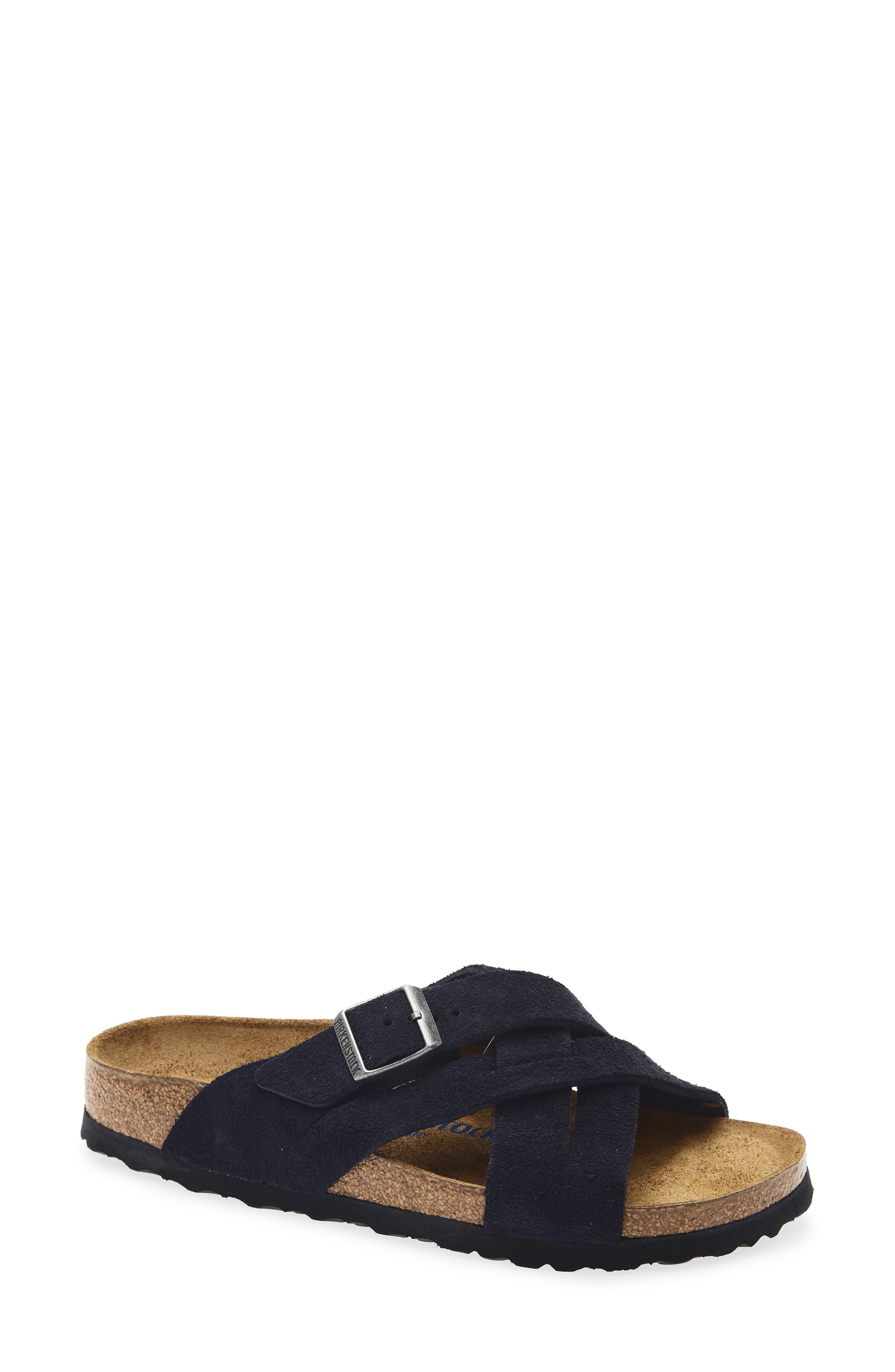 Lugano Slide Sandal - Discontinued, Main, color, MIDNIGHT