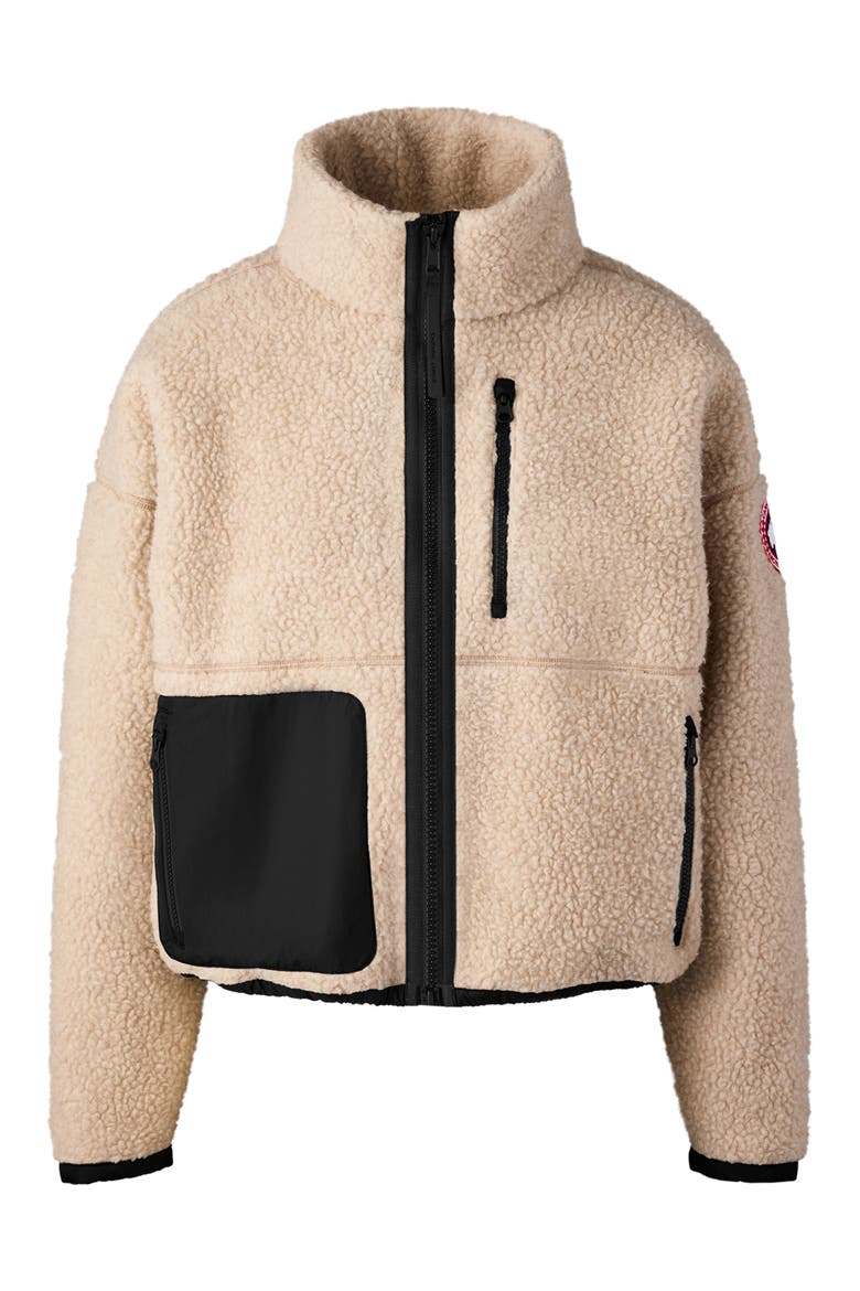 Simcoe Wool Blend Fleece Jacket, Alternate, color, LIGHT TAN