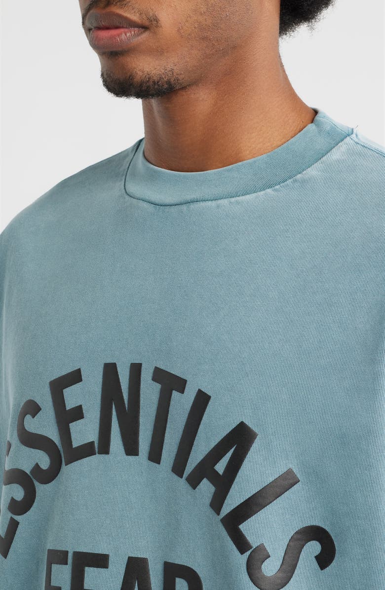 Fear of God Essentials Campus '90s Long Sleeve Logo Graphic T-Shirt, Alternate, color, Faded Coastal