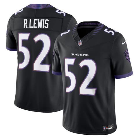 Men's Nike Ray Lewis Black Baltimore Ravens Alternate Vapor F.U.S.E. Stitched Retired Player Limited Jersey