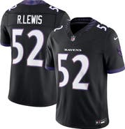 Nike Men's Nike Ray Lewis Black Baltimore Ravens Alternate Vapor F.U.S.E. Stitched Retired Player Limited Jersey