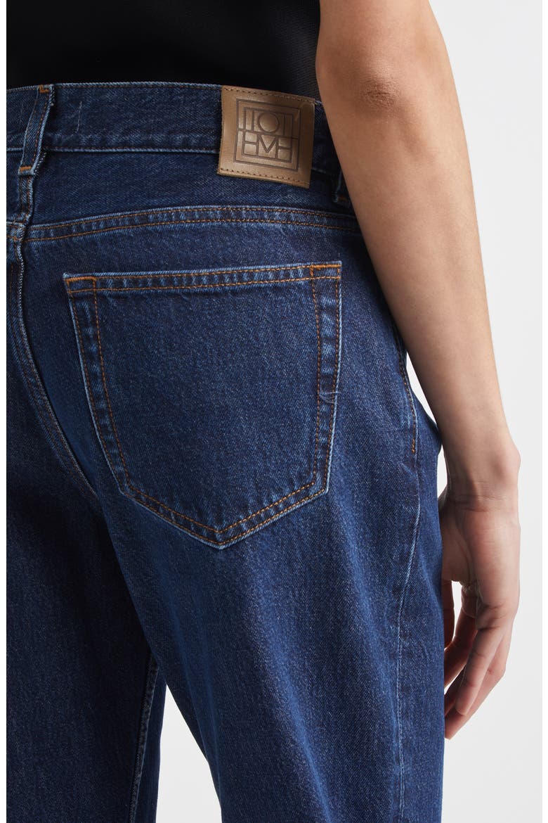 Low Rise Organic Cotton Denim Straight Leg Jeans, Alternate, color, INDIGO