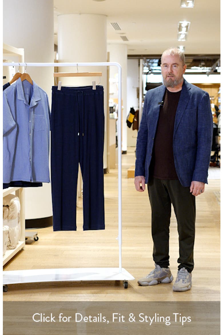 Ribbed Drawstring Pajama Pants video