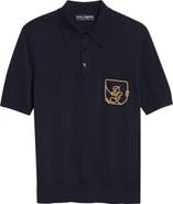 Dolce&Gabbana Logo Embroidered Virgin Wool Polo
