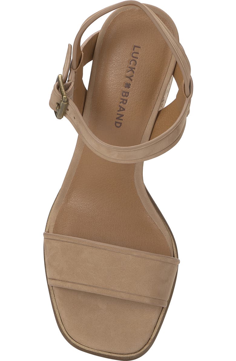 Lucky Brand Hallia Ankle Strap Sandal, Alternate, color, Cortado