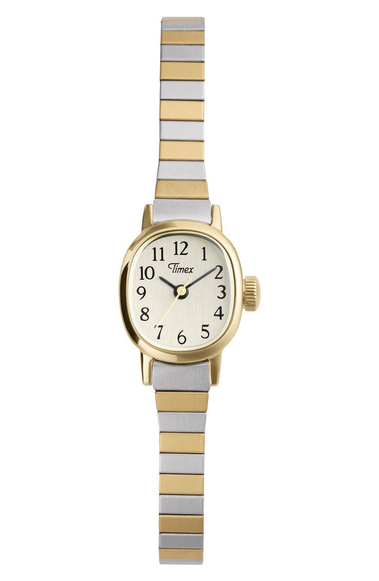 Timex<sup>®</sup> Cavatina<sup>®</sup> Mini Two-Tone Bracelet Watch, 17mm, Main, color, Gold-Tone