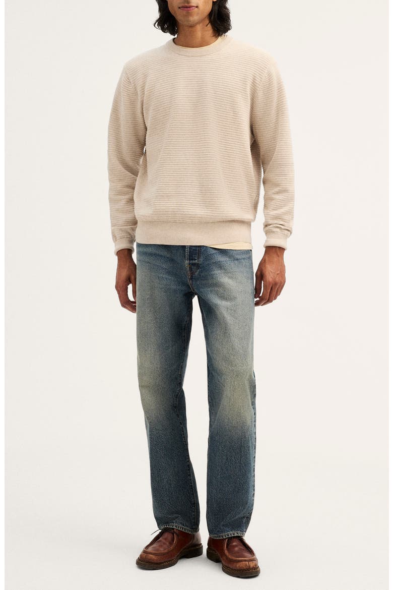 Core Cotton Crewneck Sweater, Alternate, color, HEATHER STONE