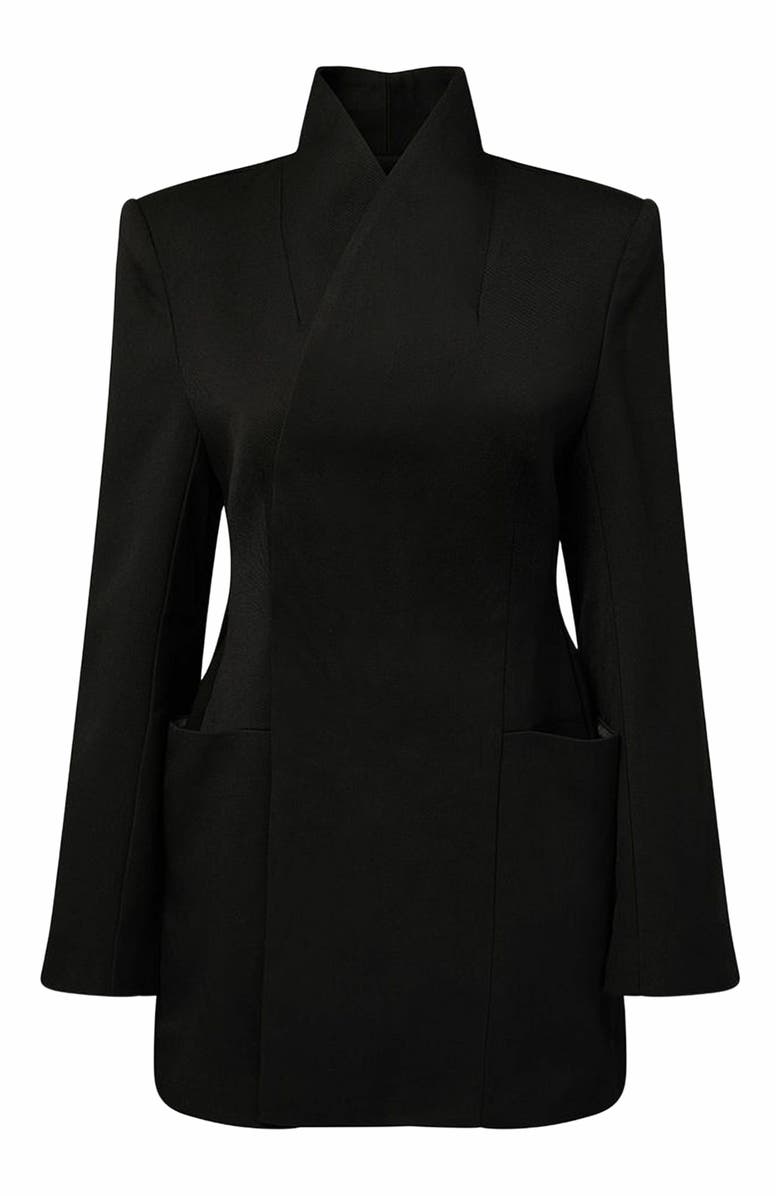 WeWoreWhat Hour Glass Blazer Jacket, Main, color, Black