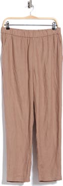 Eileen Fisher High Waist Organic Linen Ankle Pants