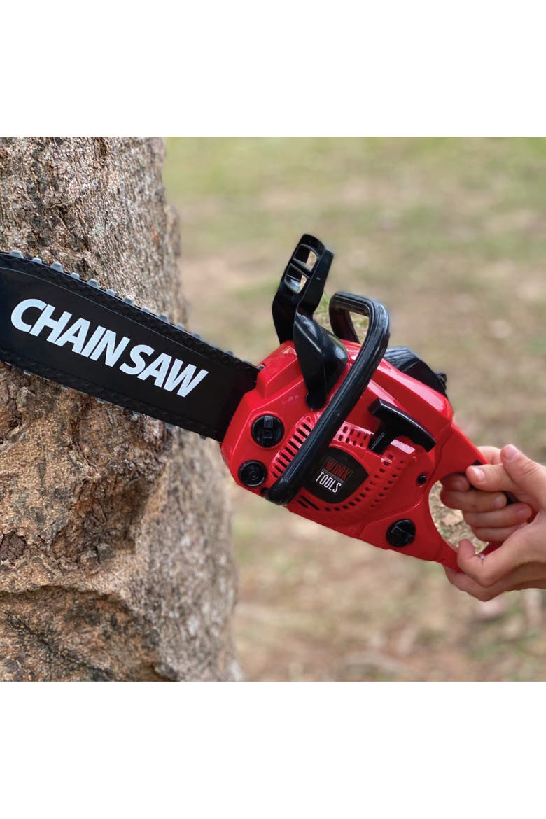 Electric Toy Chain Saw with Moveable Blade and Sound, Alternate, color, Multicolored
