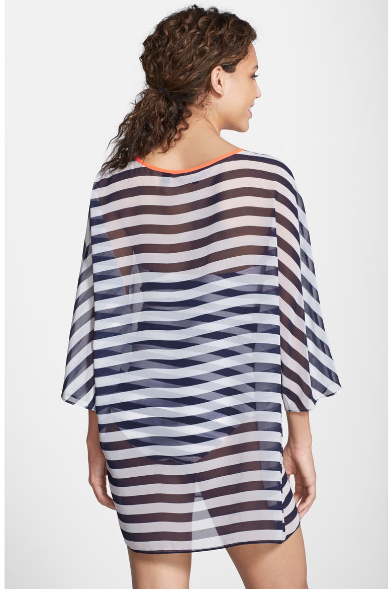 Stripe Cover-Up Tunic, Alternate, color, BLUE