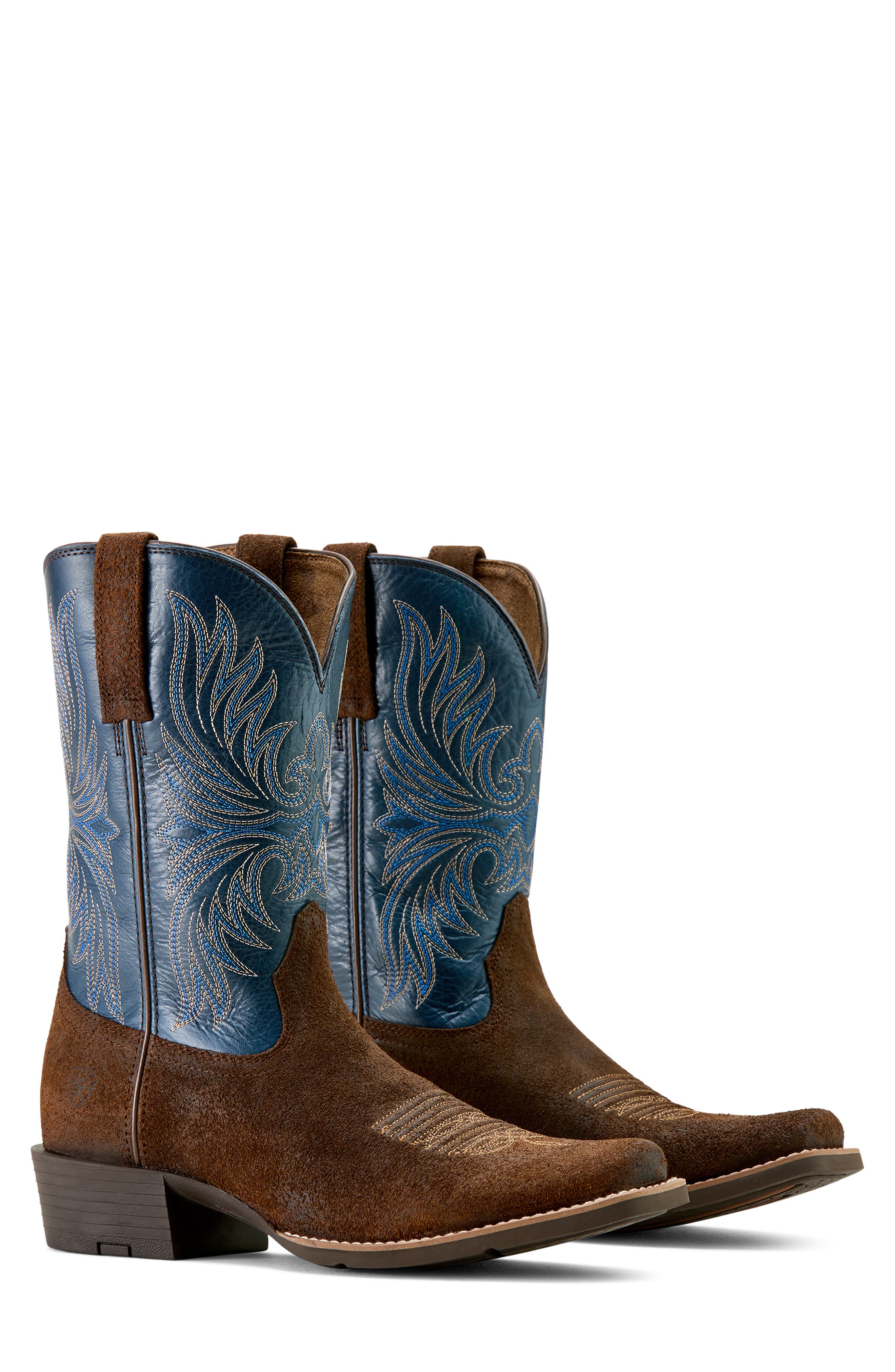 Sport Narrow Cutter Toe Leather Western Boot, Alternate, color, BROWN