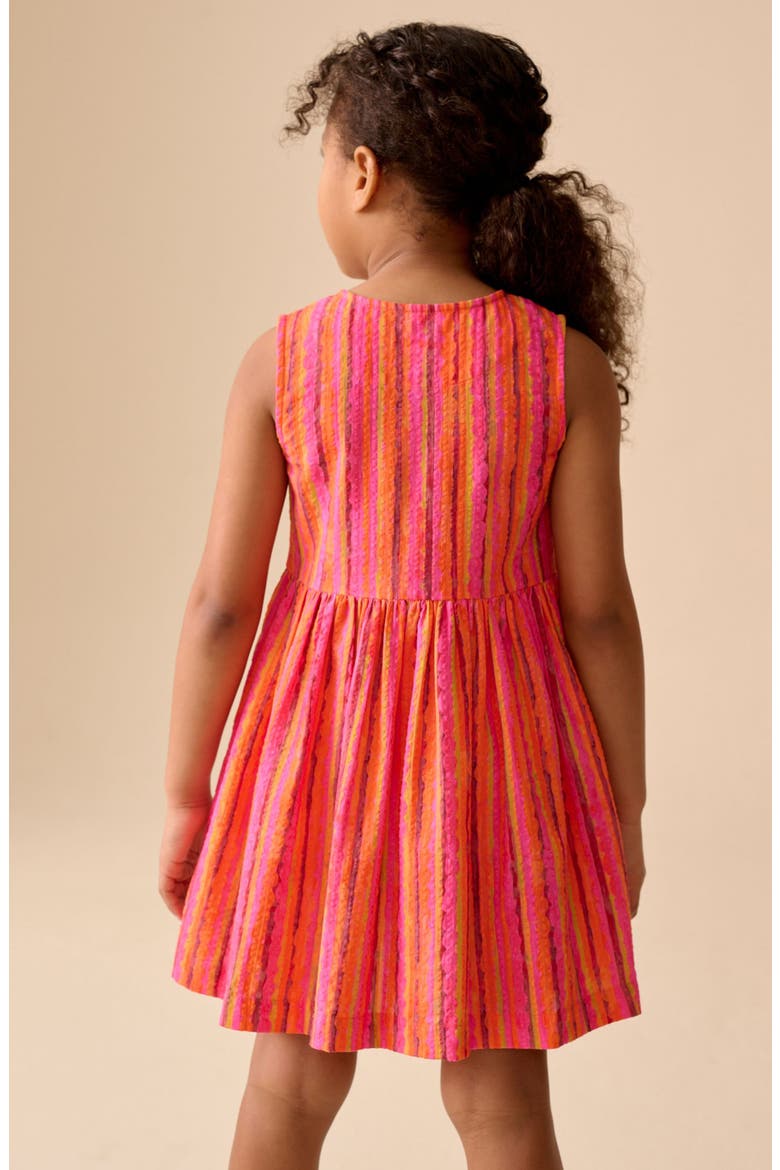 Kids' Stripe Cotton Seersucker Dress, Alternate, color, MULTI