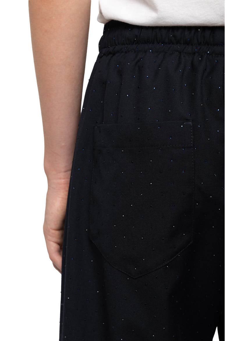 Poma Strass Relaxed Pants, Alternate, color, ENCRE