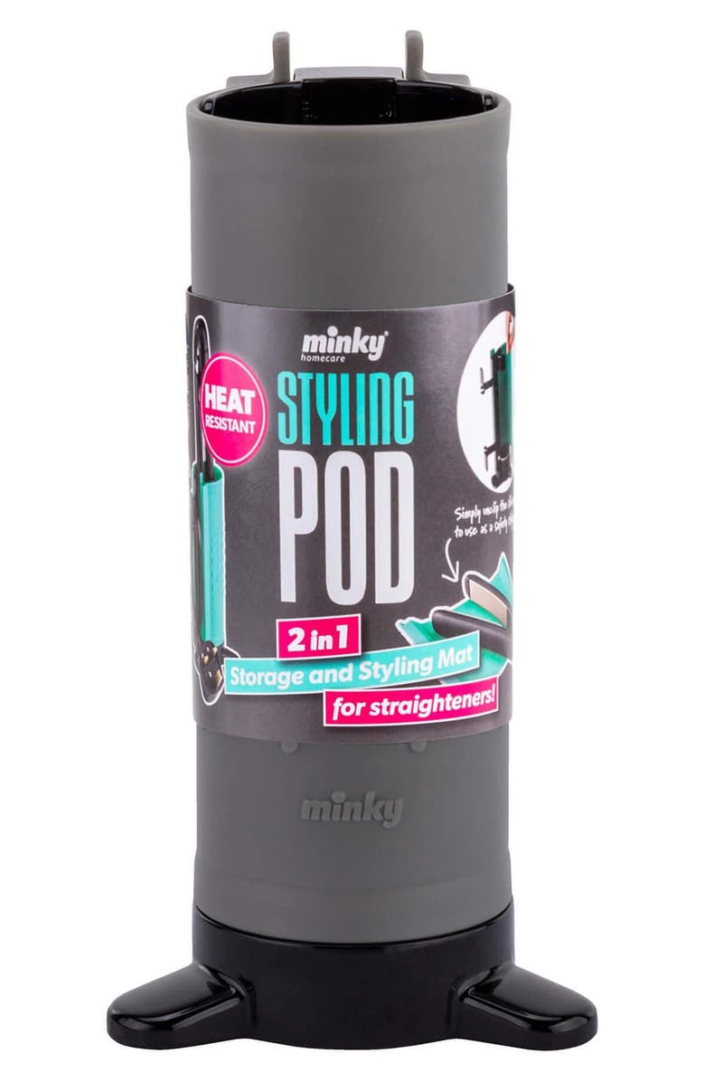 Minky Styling Pod, Main, color, Black/ Rose Gold