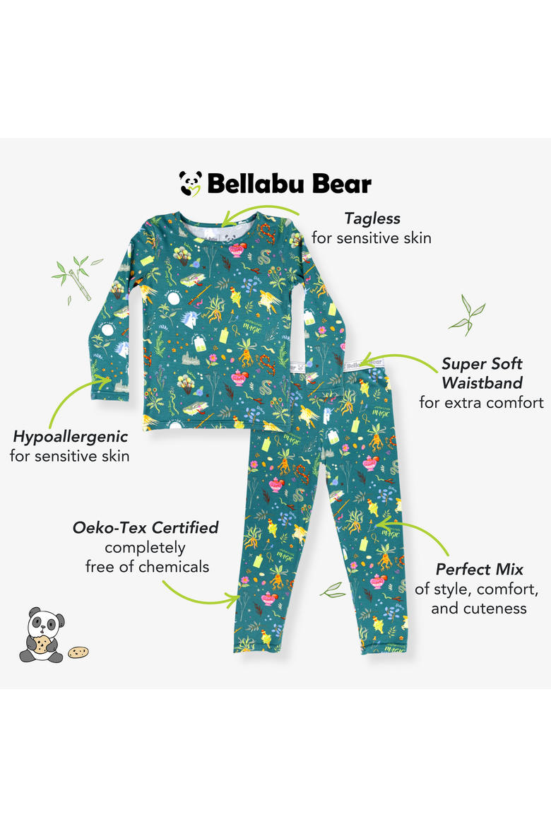 Kids' Mandrakes Potions & Herbs Set of 2 Piece Pajamas, Alternate, color, Mandrakes Potions & Herbs