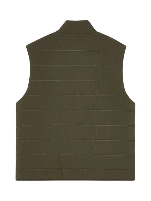Robert Talbott Driver Quilted Vest In Green