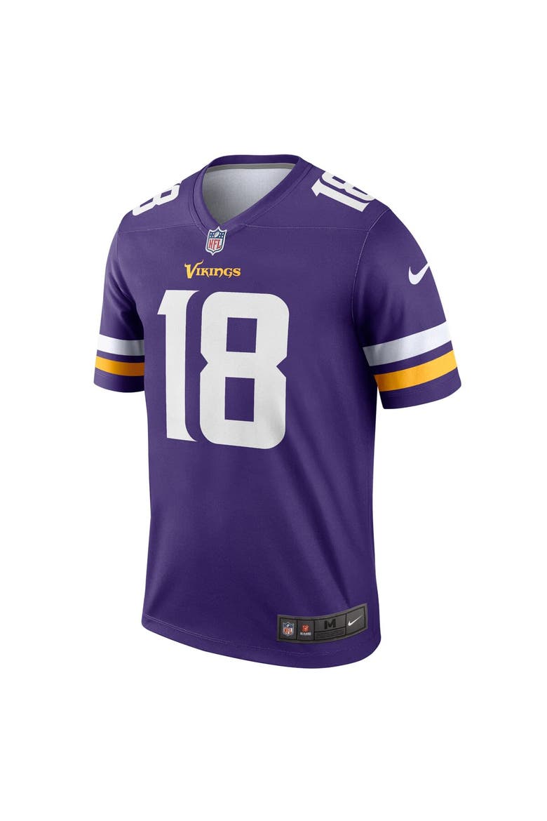 Men's Nike Justin Jefferson Purple Minnesota Vikings Legend Jersey, Alternate, color, Purple
