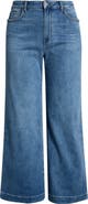 PAIGE Anessa Braided Pocket High Waist Wide Leg Jeans