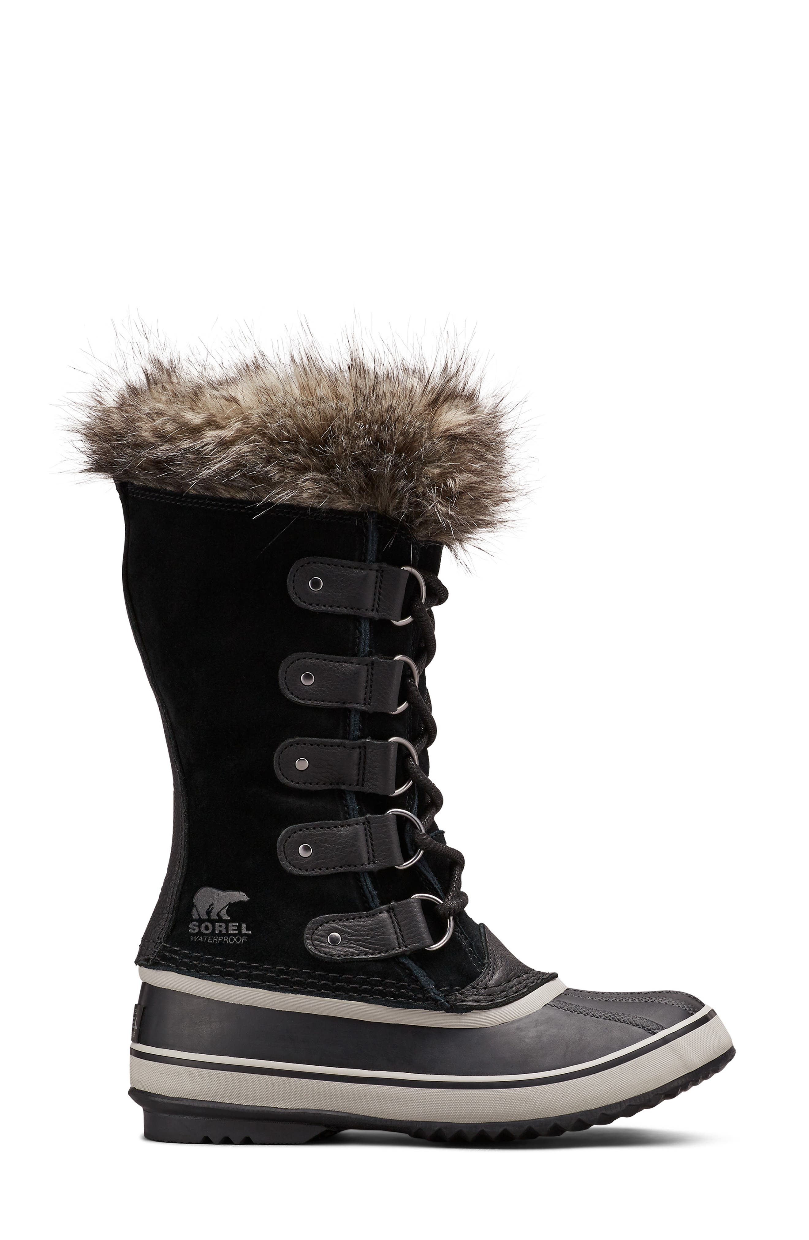 SOREL Joan of Arctic Waterproof Boot, Alternate, color, Black/ Quarry