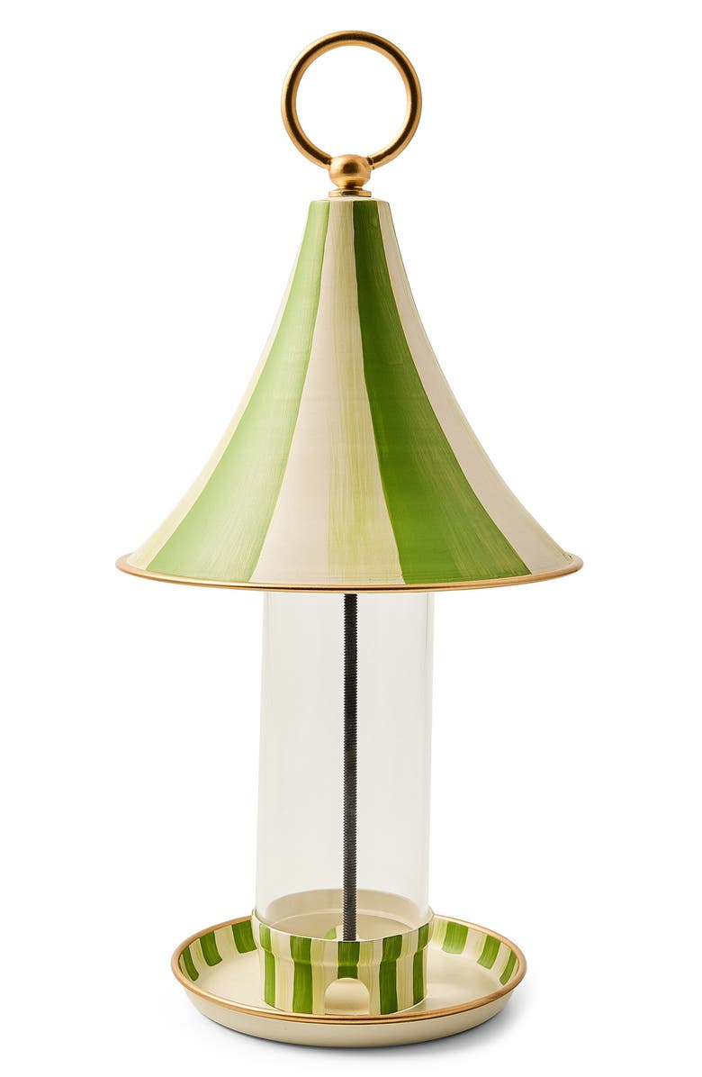 MACKENZIE CHILDS Grass Green Bird Feeder, Main, color, Green