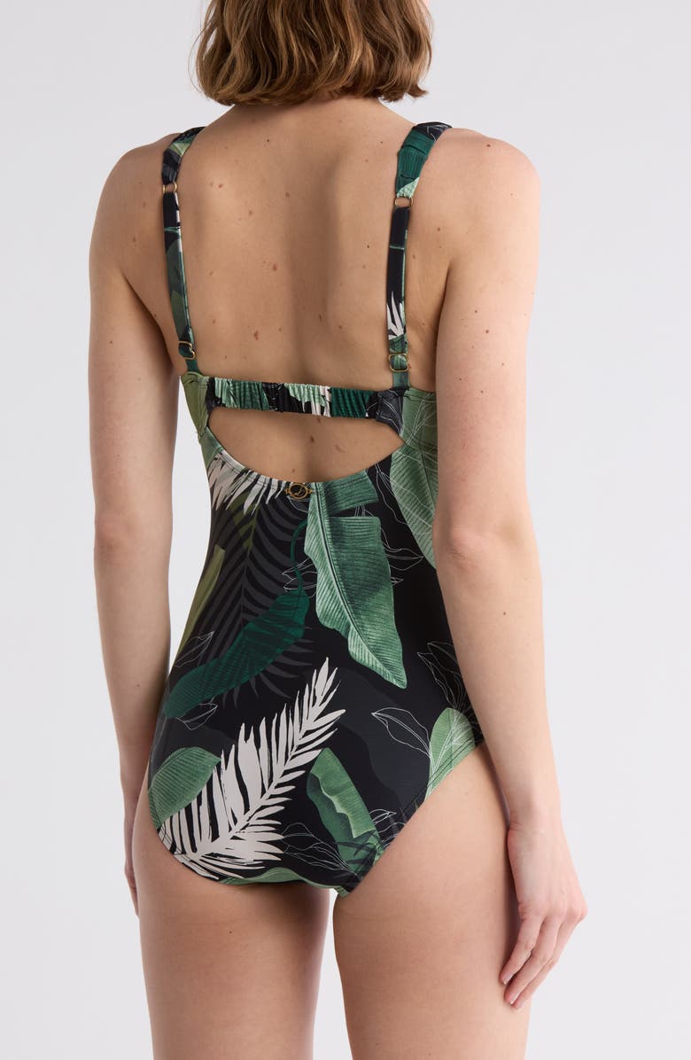 JANTZEN Jolie One-Piece Swimsuit, Alternate, color, Black