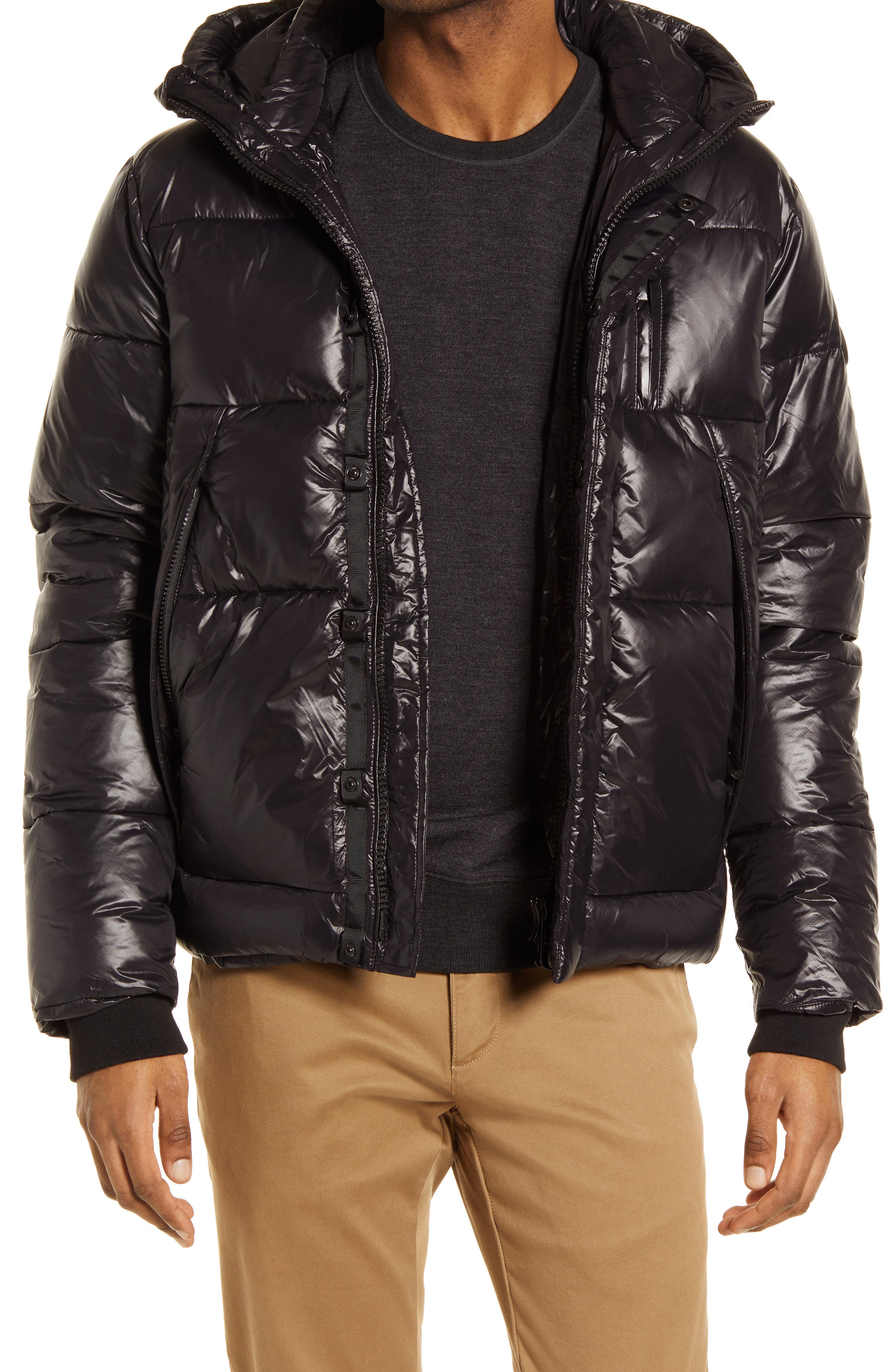 Noize Men's Hank Luxe Shine Puffer Coat