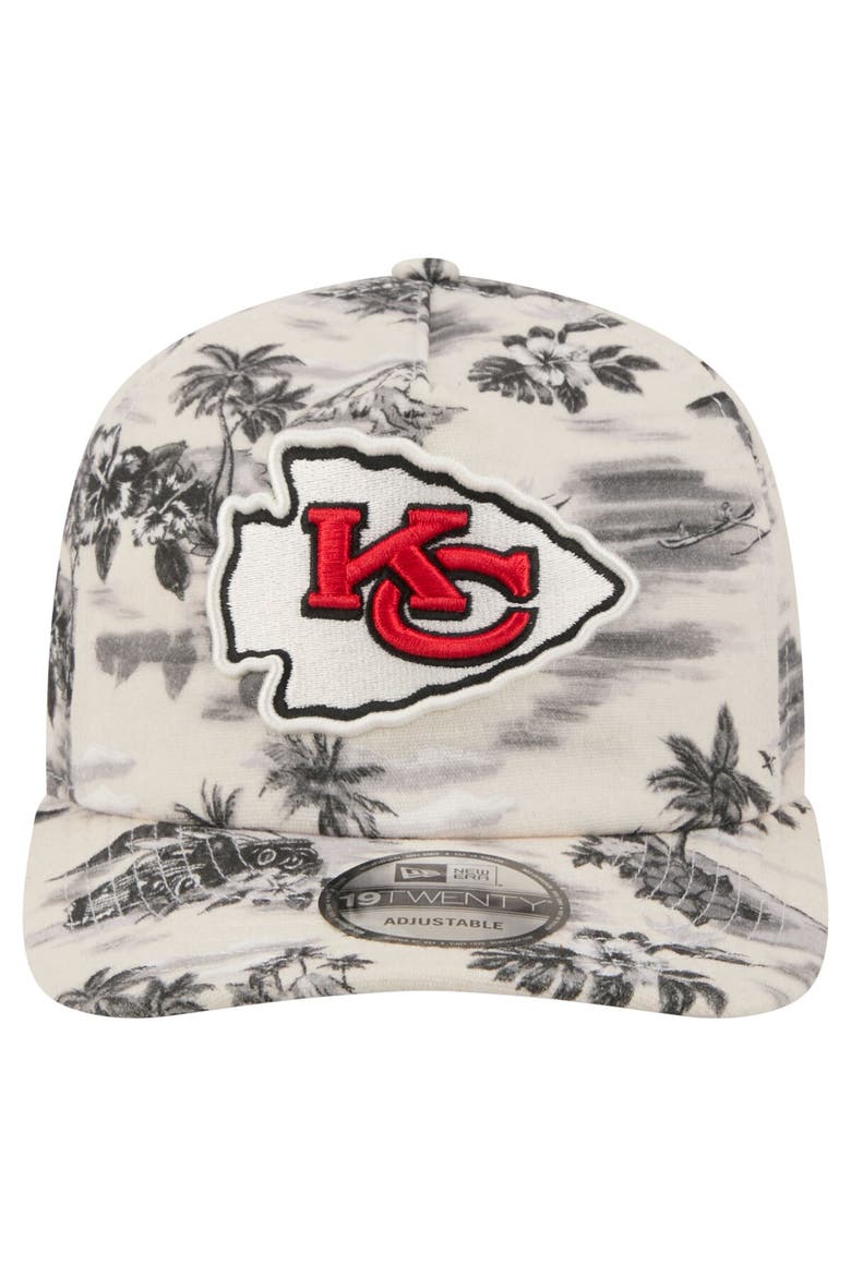 Men's New Era White Kansas City Chiefs Tropics 19TWENTY Adjustable Hat, Alternate, color, White