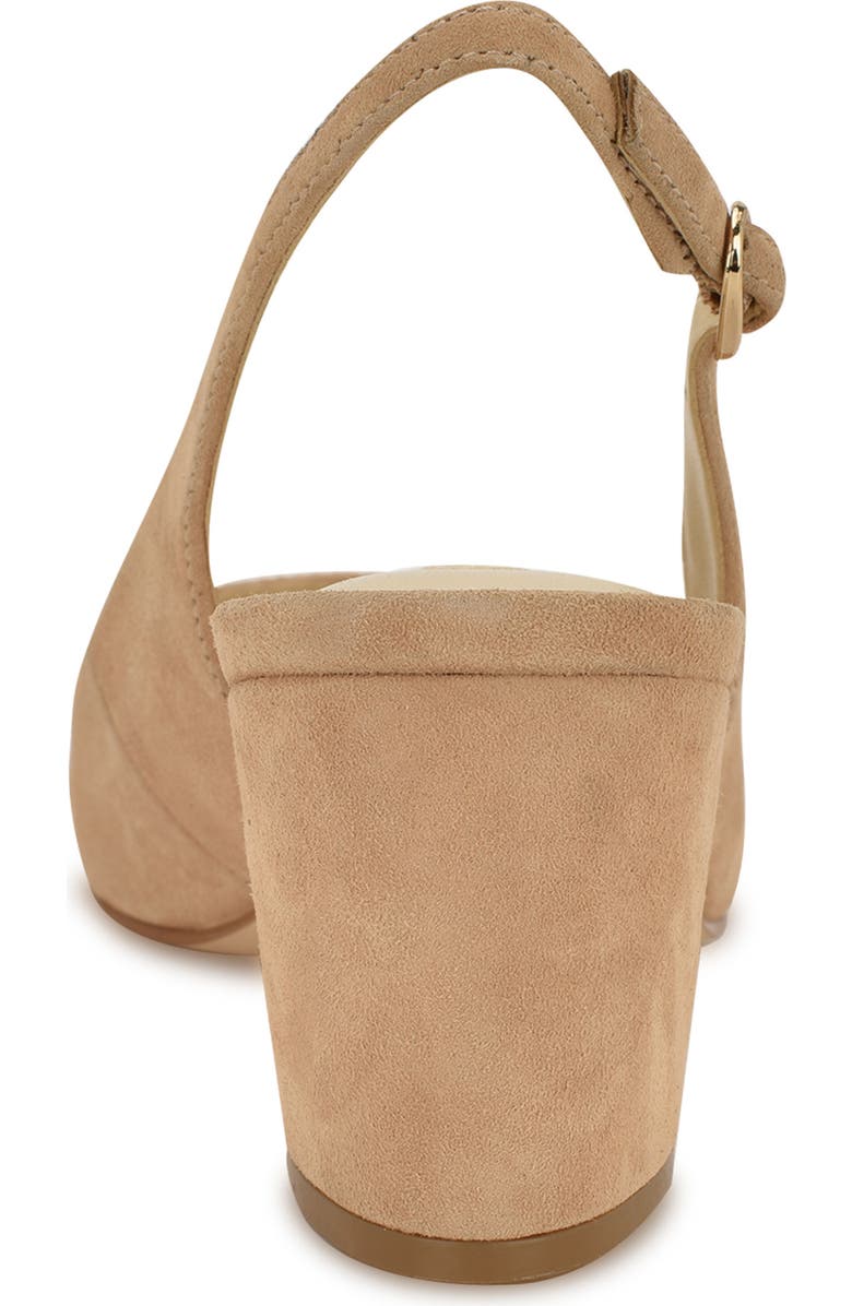 Nine West Kamsee Slingback Pointed Toe Pump, Alternate, color, Light Natural