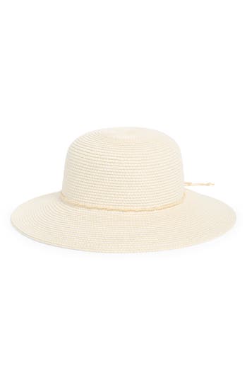 Nine West Downbrim Straw Floppy Hat