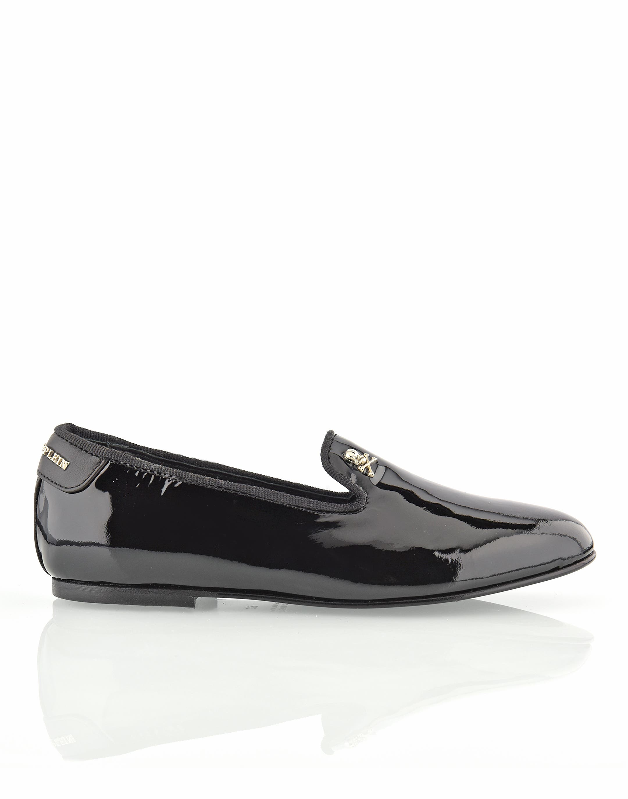 Loafers Patent Skull Boy, Alternate, color, black