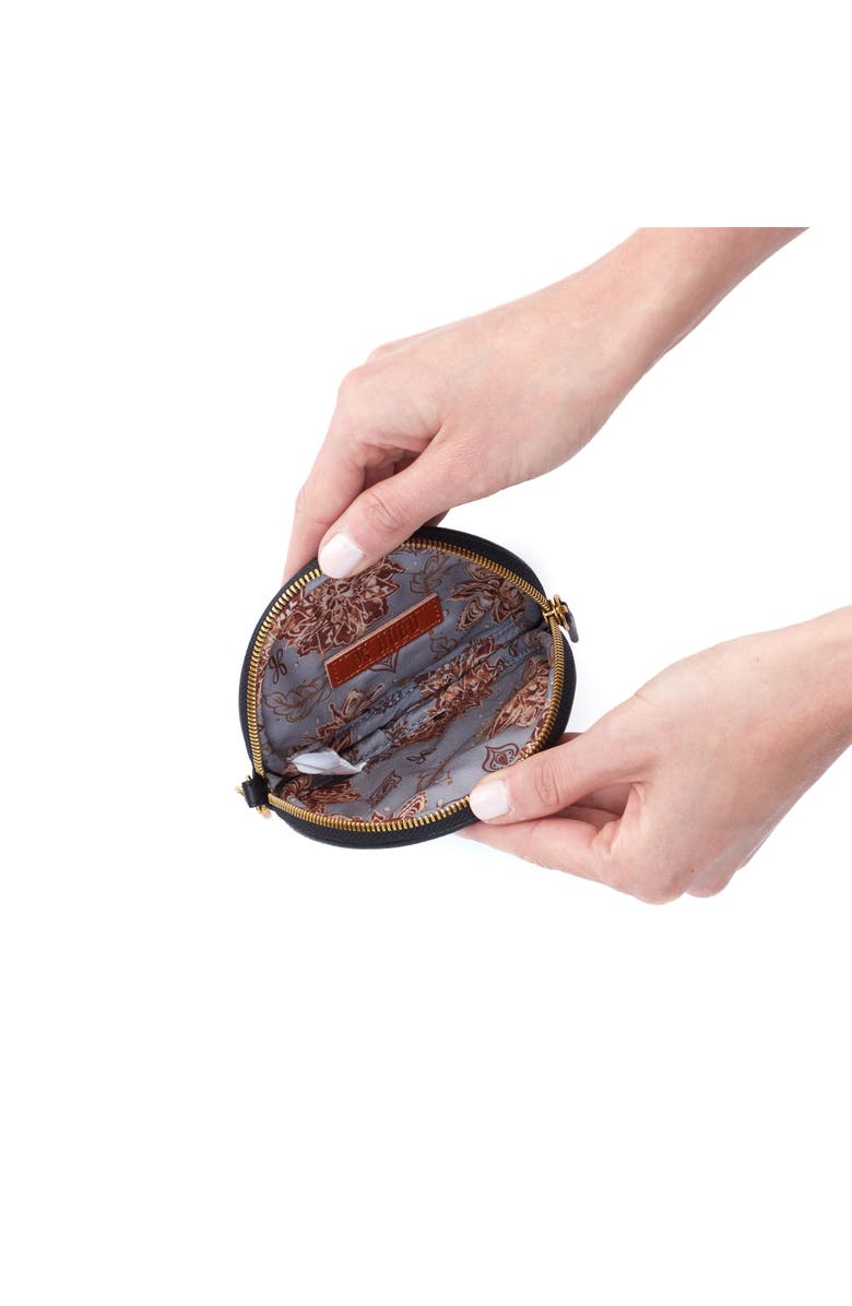 HOBO Revolve Clip Round Leather Pouch, Alternate, color,