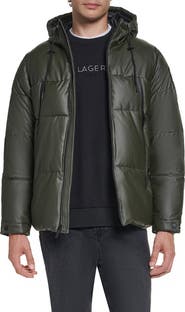 KARL LAGERFELD PARIS Hooded Puffer Jacket