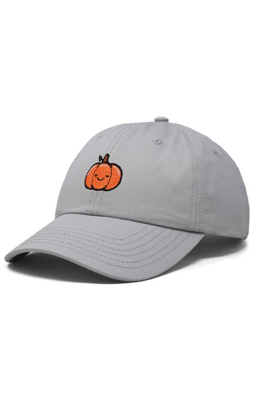 Shop Dalix Baby Pumpkin Embroidered Dad Hat In Gray