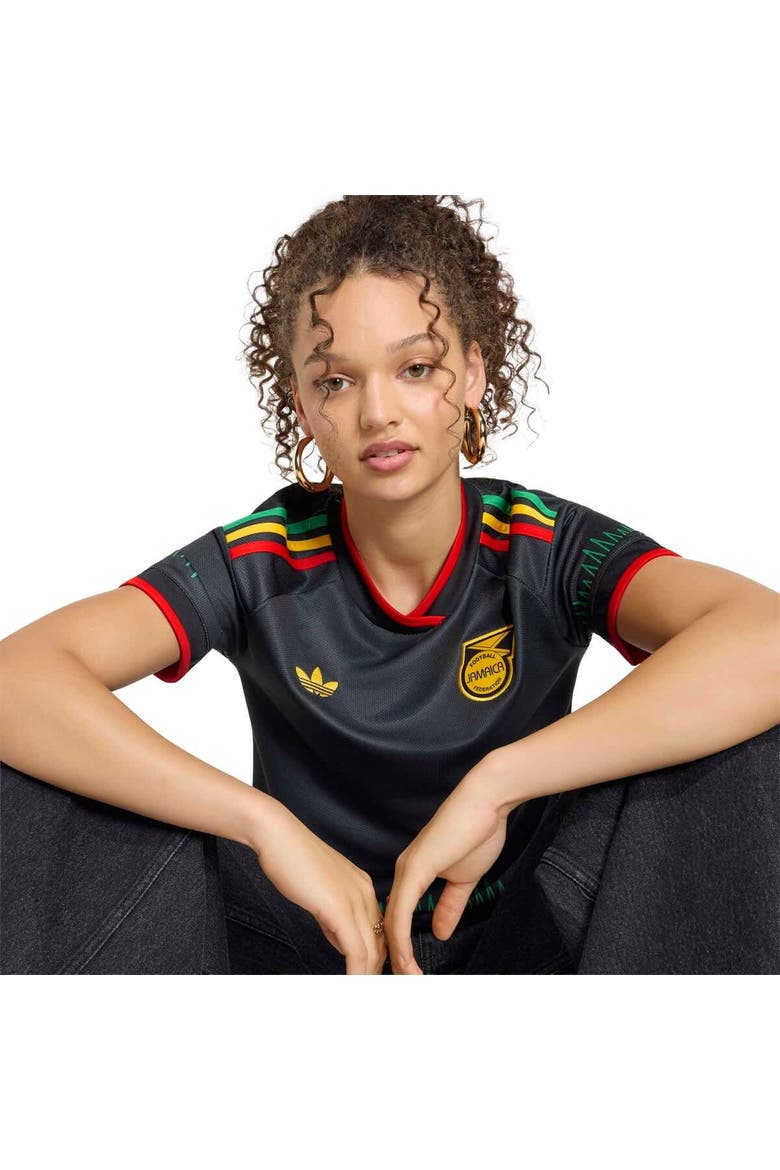 Women's adidas Black Jamaica National Team 2026 Away Replica Jersey, Alternate, color, Black