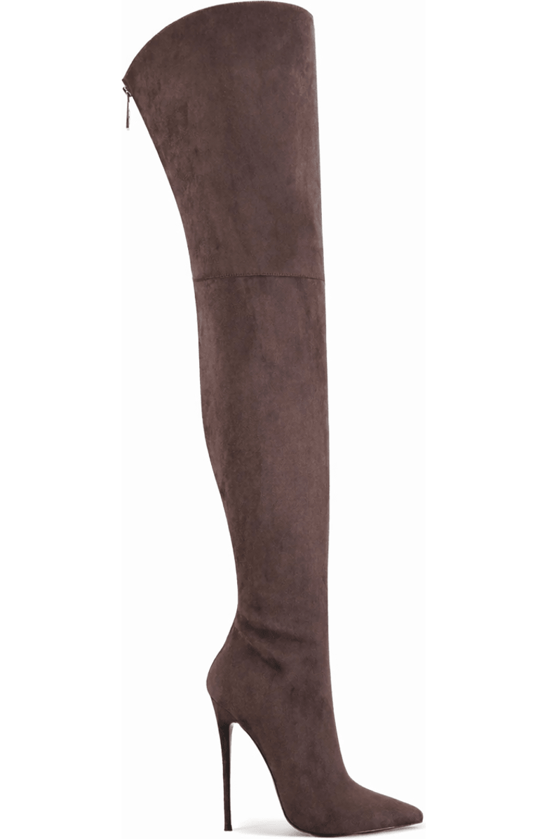 FEMME The Scorpio Suede Thigh High Boot, Main, color, Suede Coco