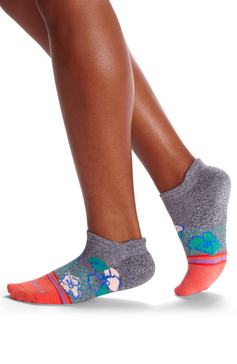 Bombas Floral Tab Ankle Socks, Main, color,