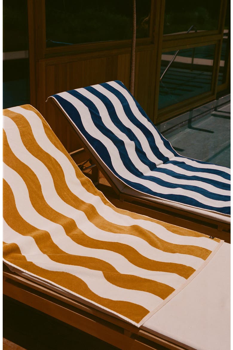 Stripe Beach Towel, Alternate, color, DEEP POOL