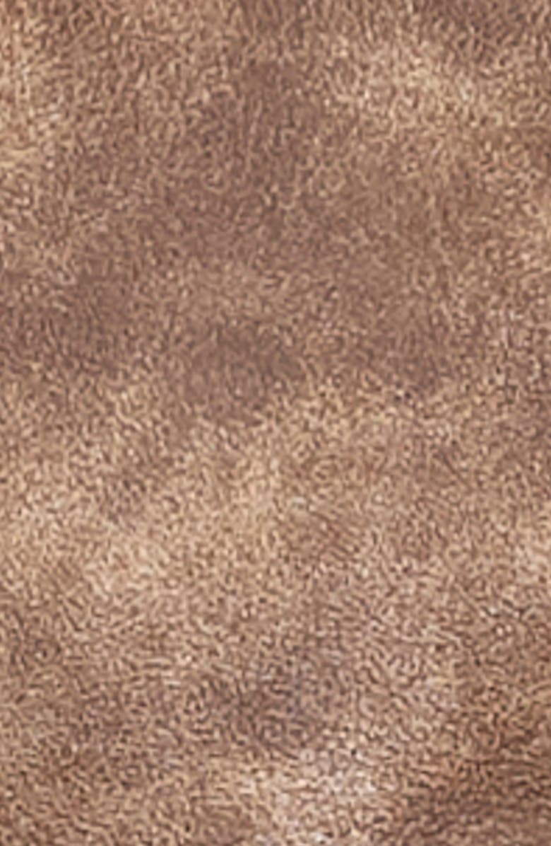 LIONESS Hailey Oversize Faux Leather Bomber Jacket, Alternate, color, Vintage Chocolate