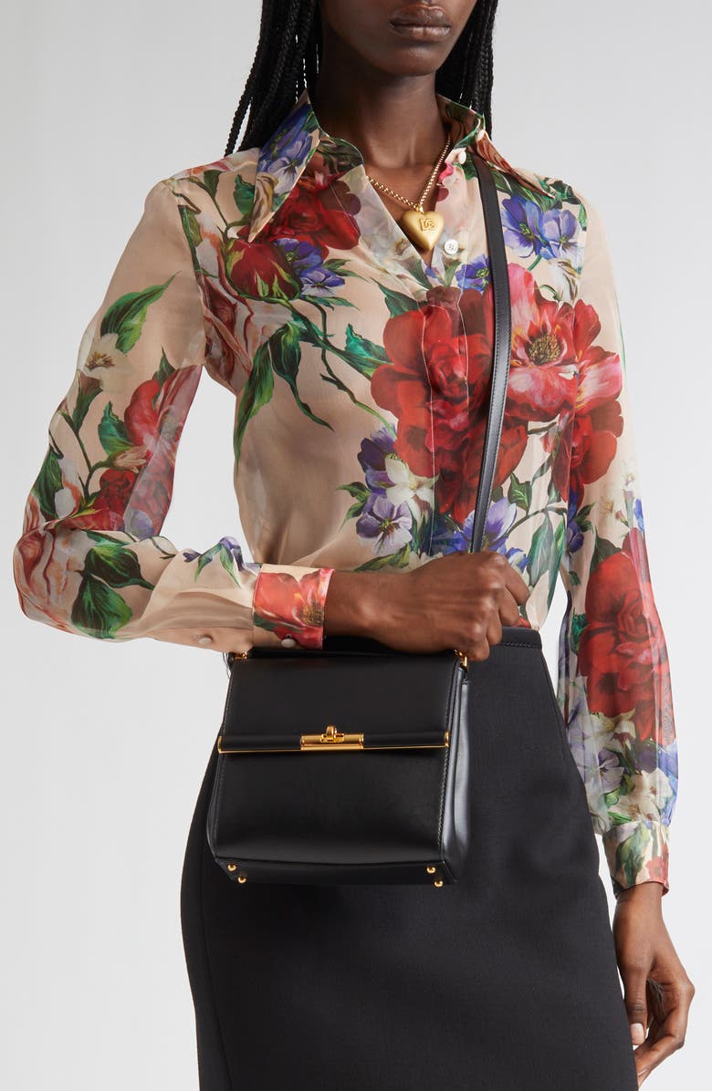 Dolce&Gabbana Marlene City Bag, Alternate, color, 80999 Nero